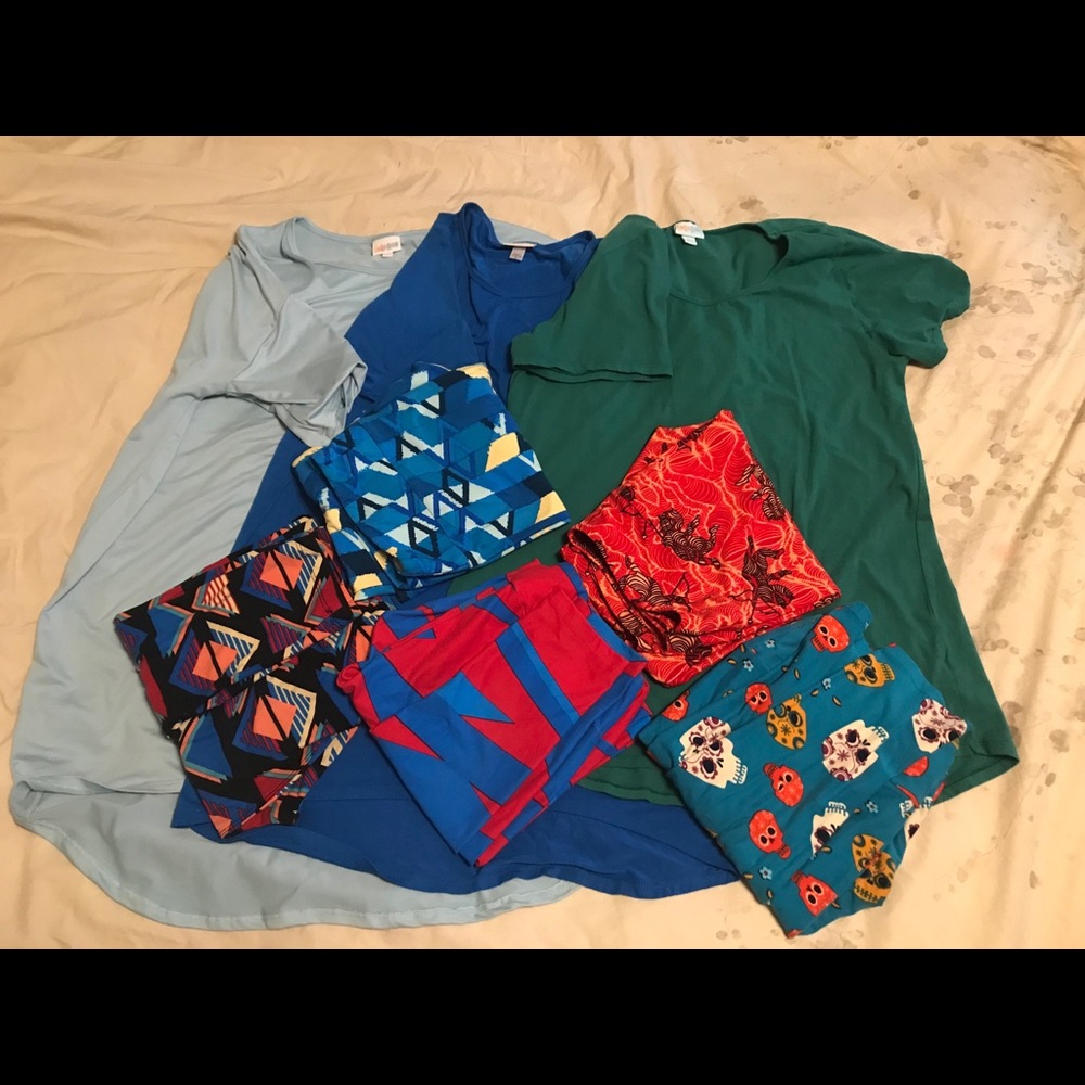 Lula Roe shirt S, M, XL and legging TC